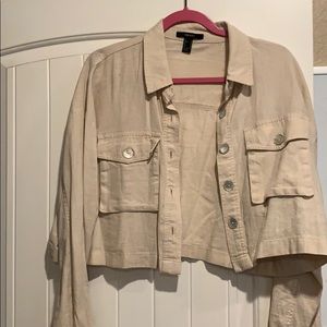 Crop Button Up Blouse